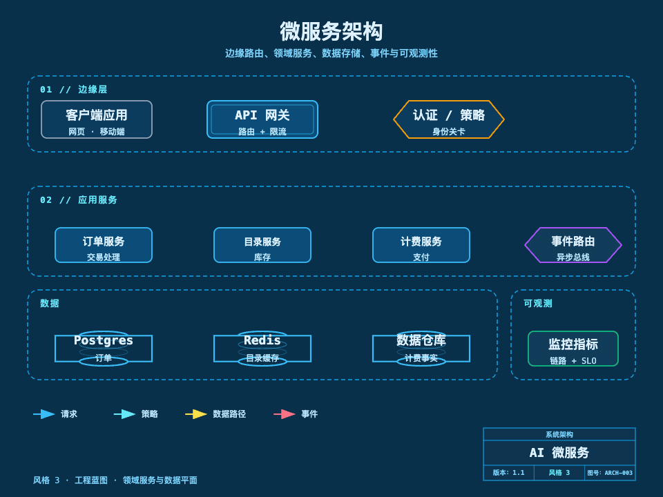 风格 3:工程蓝图,微服务架构