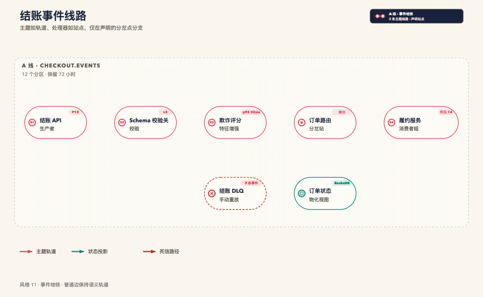 风格 11:Event Transit,结账事件线路